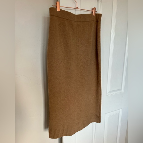 NWT INTERMIX Women’s L Cashmere Wool Blend High Waisted Pencil Skirt - Picture 7 of 10
